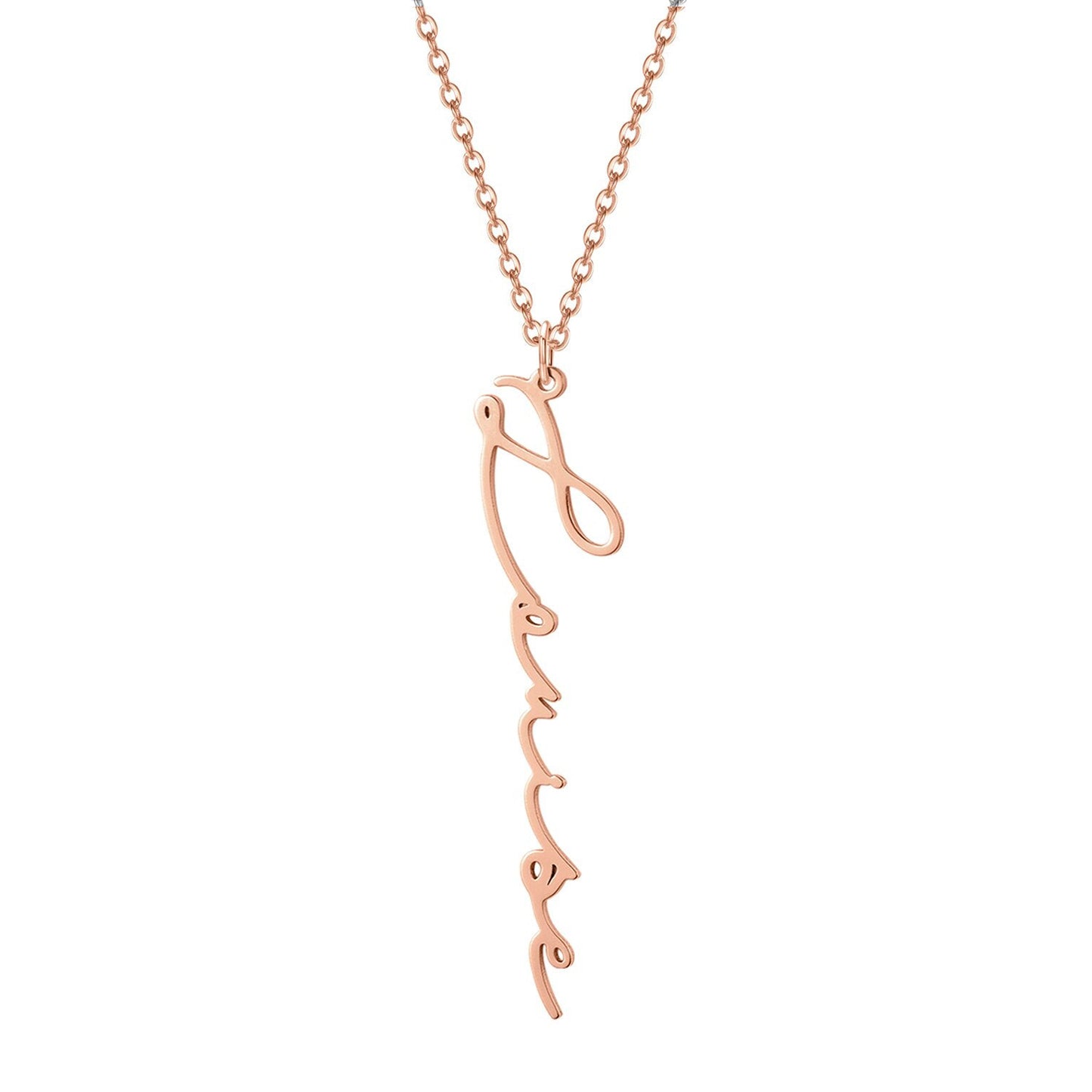 Signature Drop Name Necklace In Sterling Silver