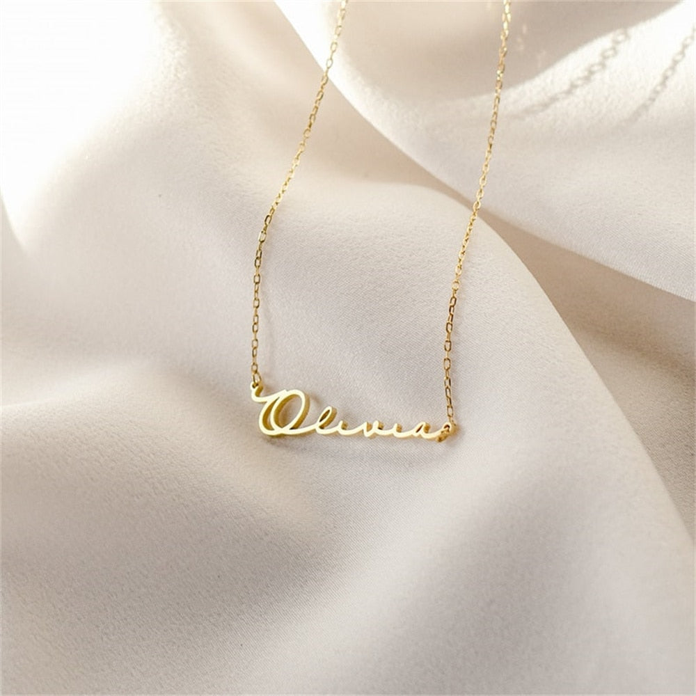 Signature Name Necklace In Sterling Silver